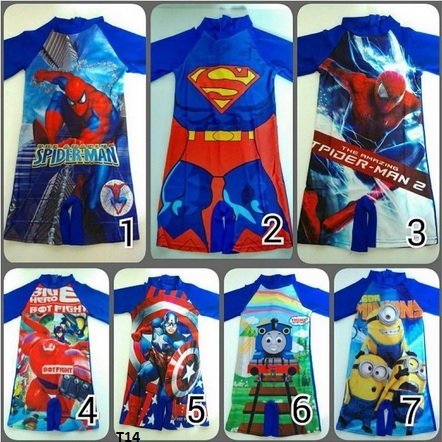 baju renang superhero anak